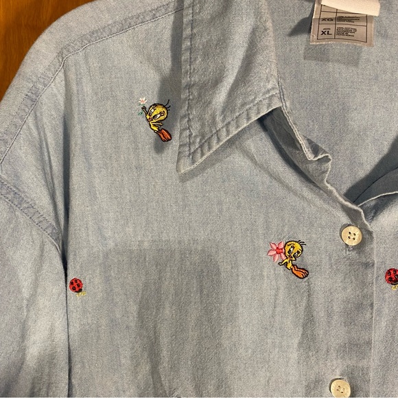 Warner Bros Looney Tunes Tweety Shirt XL - Picture 8 of 11